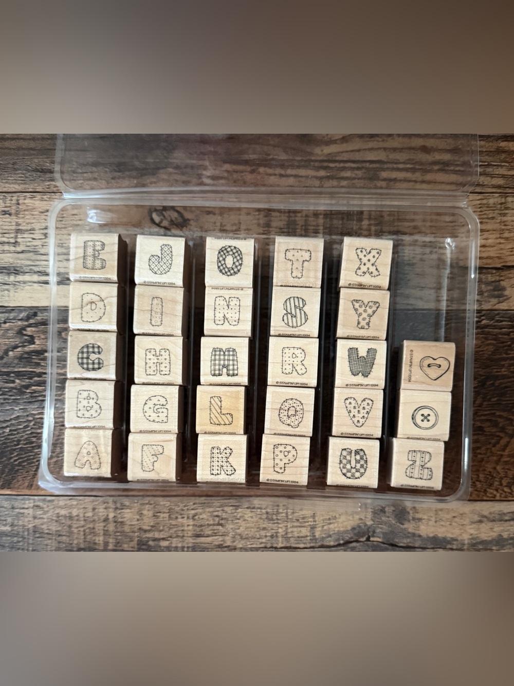 New Stampin’ Up Stitched Alphabet Patchwork Letters ABC’s
